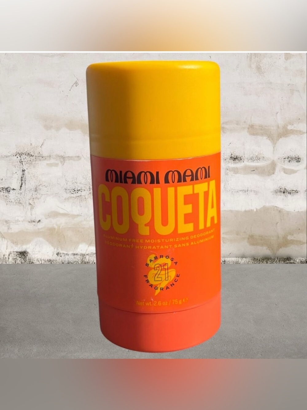 Miami Mami Coqueta Women's Deodorant Stick NEW, Travel Size